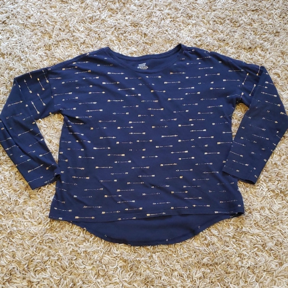 2 for 10! Girls Old Navy Long Sleeve Tee Sz 10-12